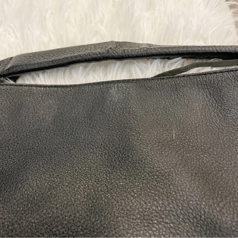 Rebecca Minkoff Purse Hobo Bucket Bag Black Leather Medium Designer Classic